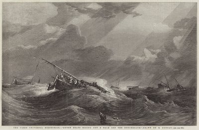 The Paris Universal Exhibition, Dutch Boats Riding Out a Gale off the Doggerbank by Edward Duncan